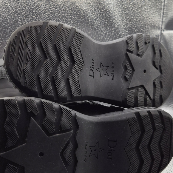 Dior Black Ankle Boots with Silver Buckles - Picture 8 of 13